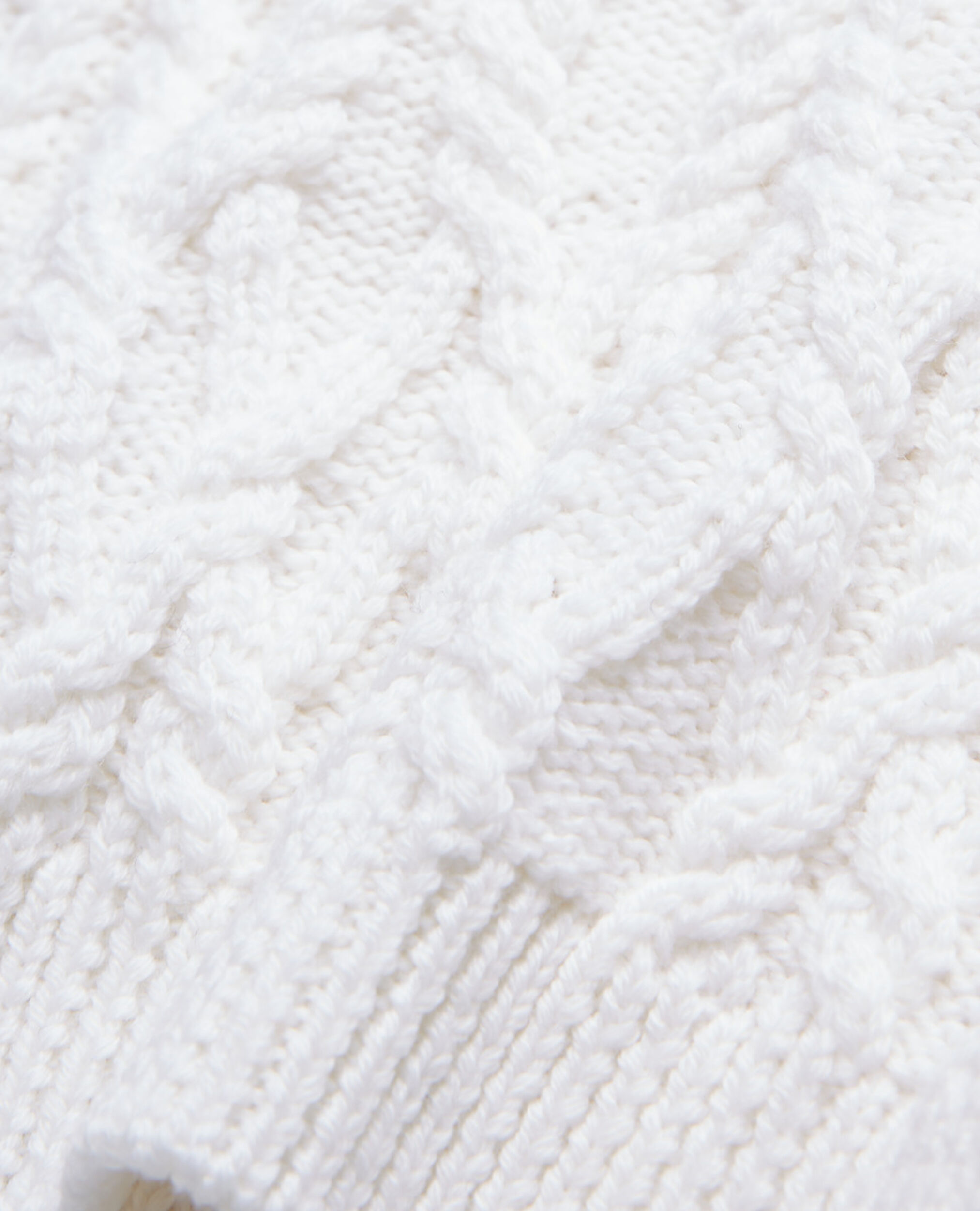 Ecru wool sweater, WHITE, hi-res image number null