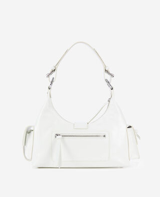 The Kooples F WHITE white vintage treatment leather amelia bag