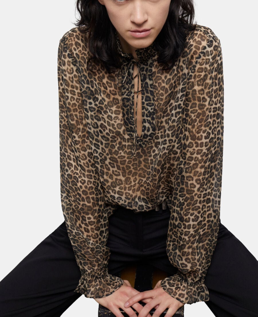 The Kooples FEMME LEOPARD blouse léopard