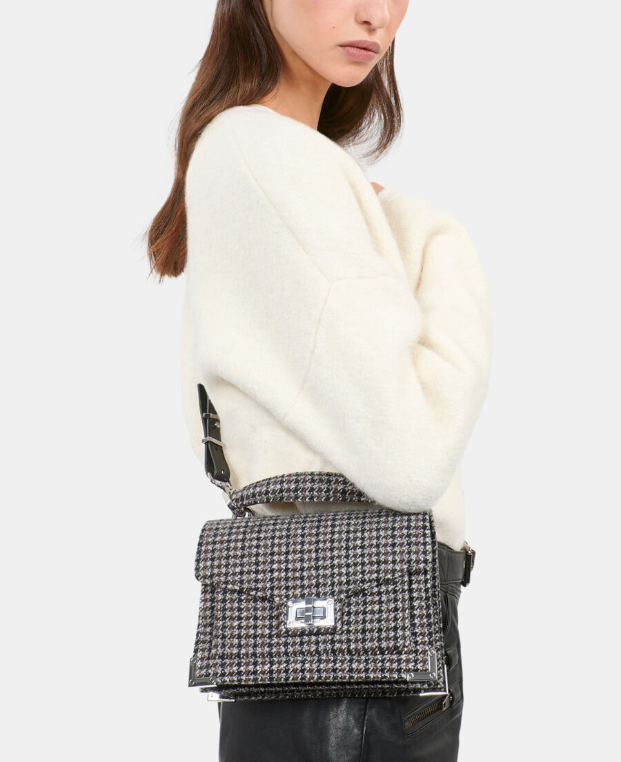 The Kooples DAMEN BLACK kleine emily tasche aus wollmischung