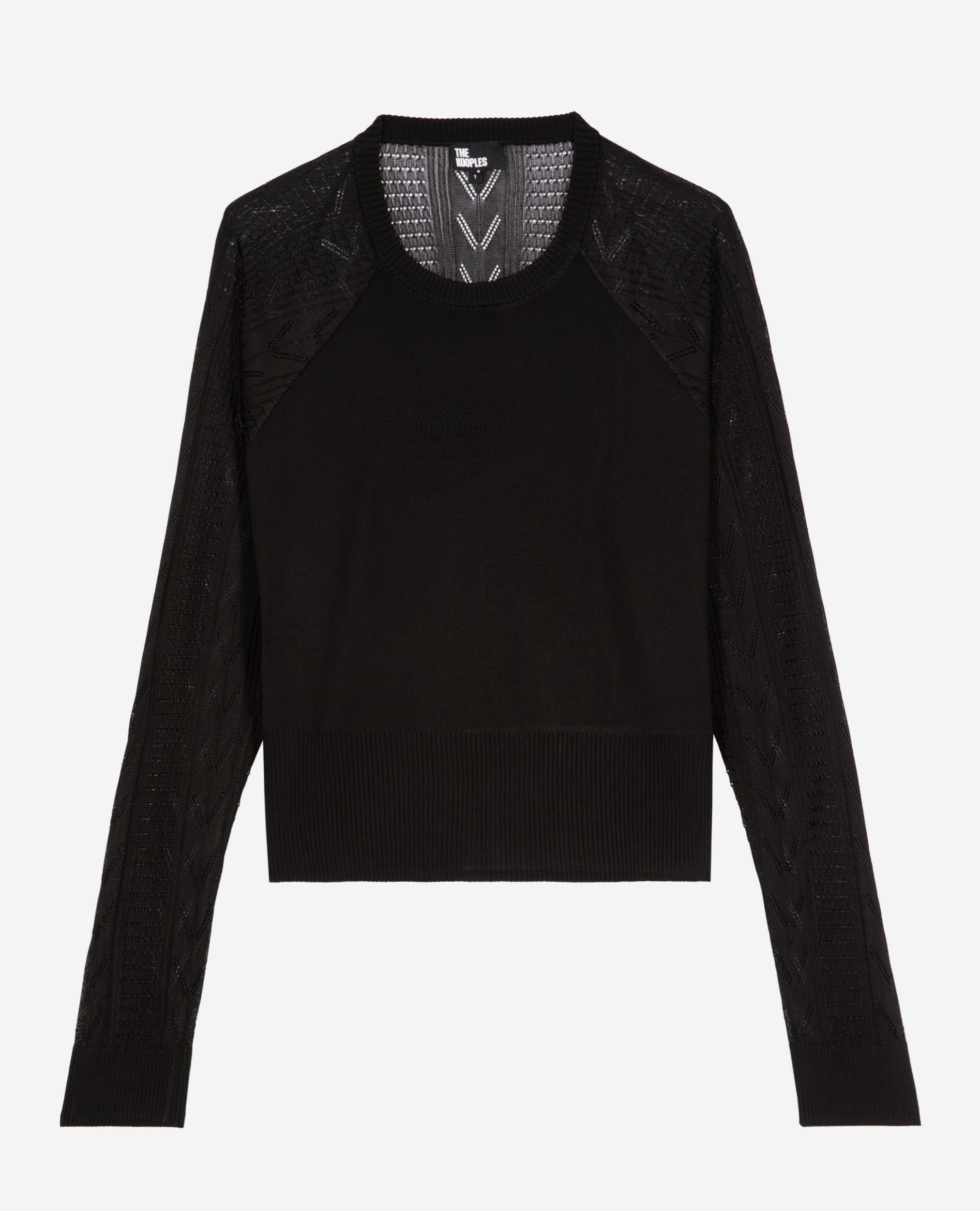 Schwarzer Pullover, BLACK, hi-res image number null