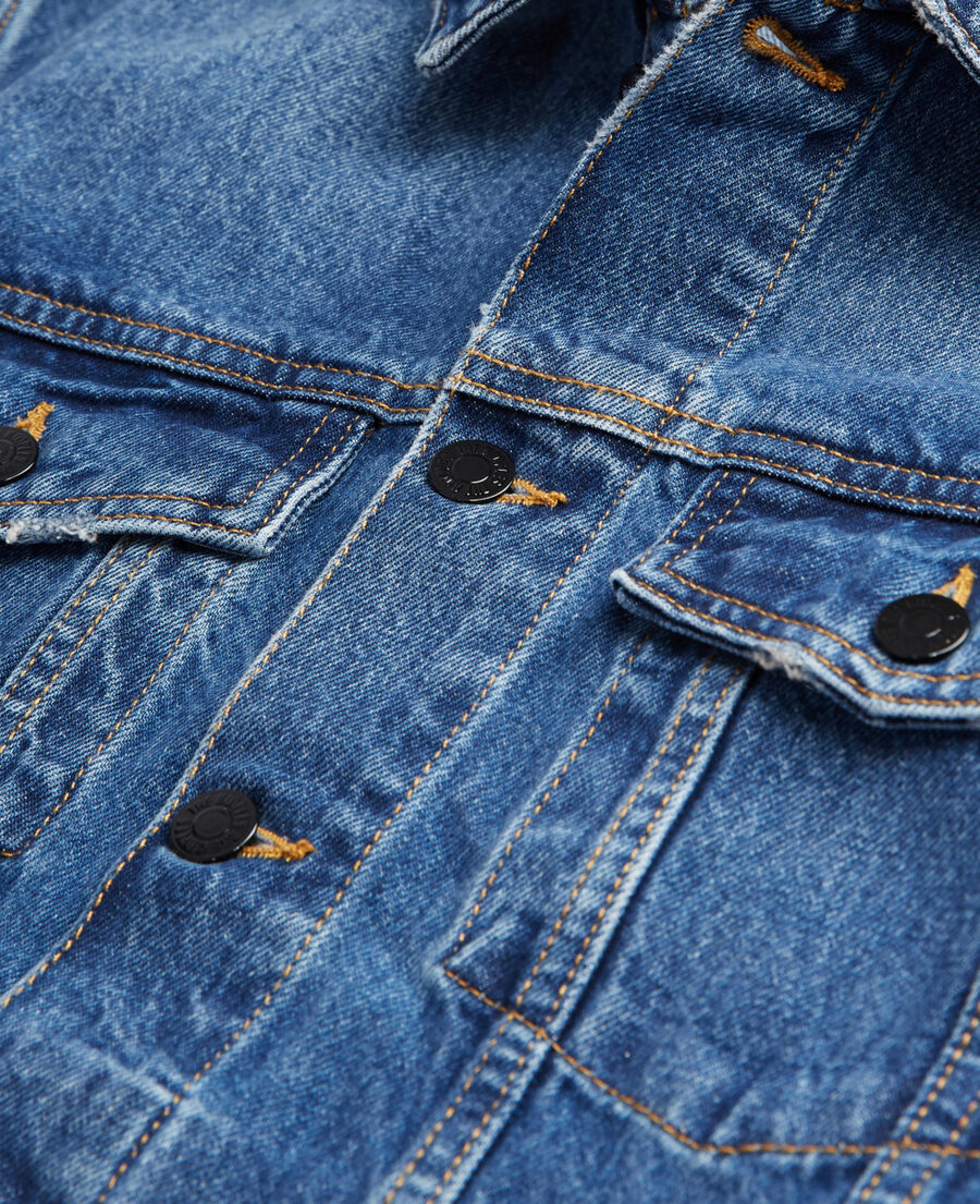 blue denim jacket