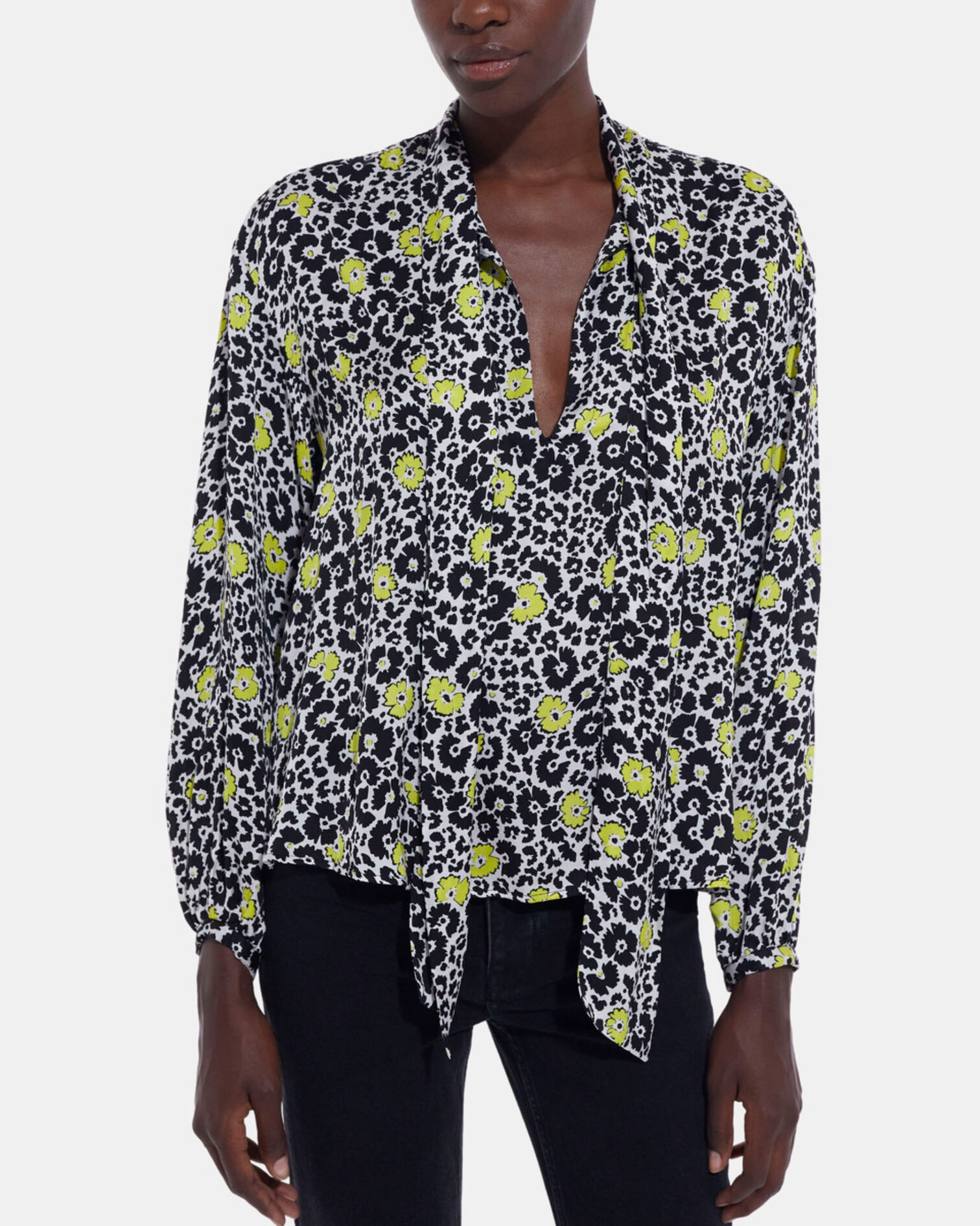 Floral top, ECRU / YELLOW, hi-res image number null