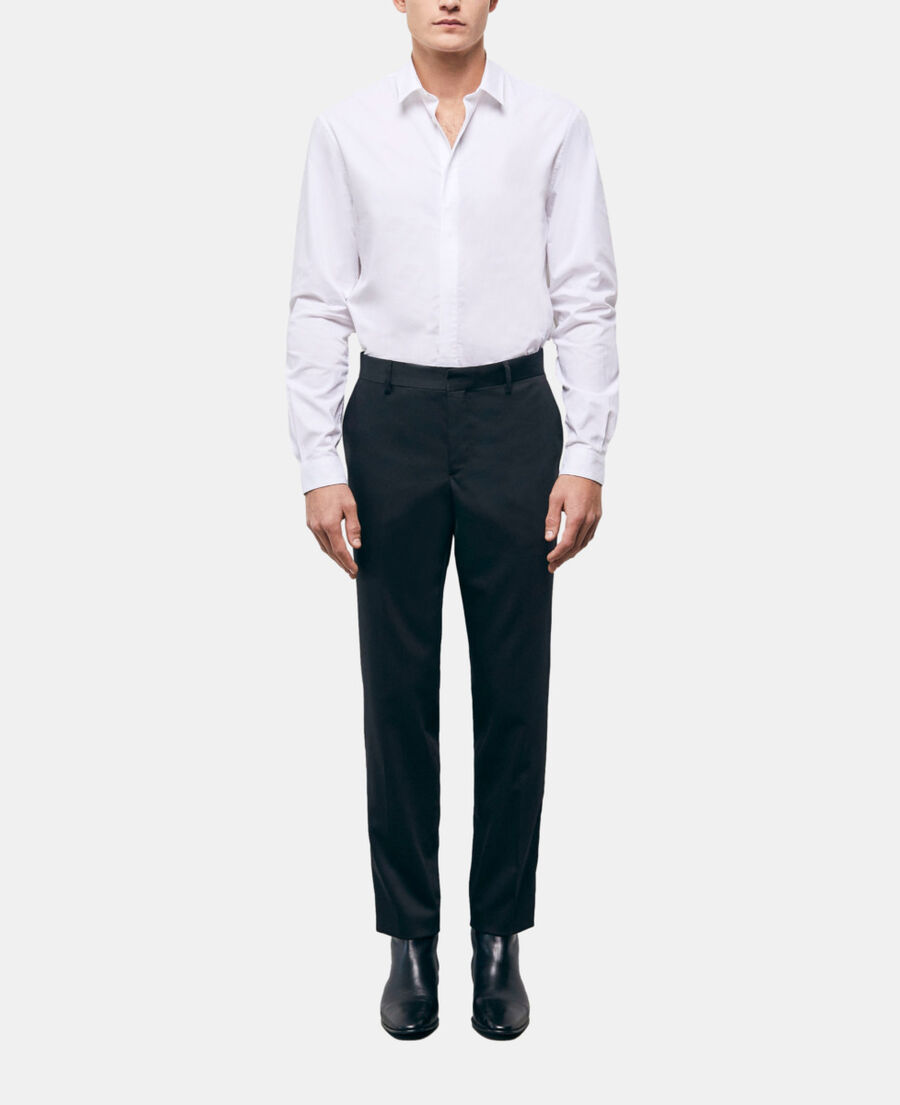 black wool pants