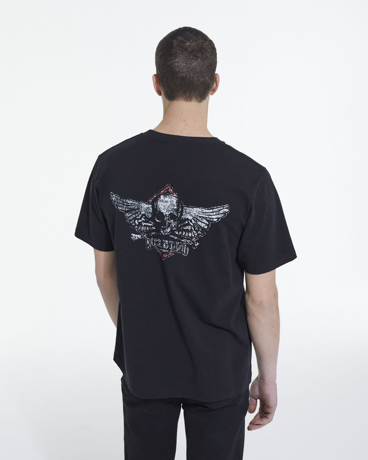 The Kooples HOMME BLACK WASHED t-shirt gris