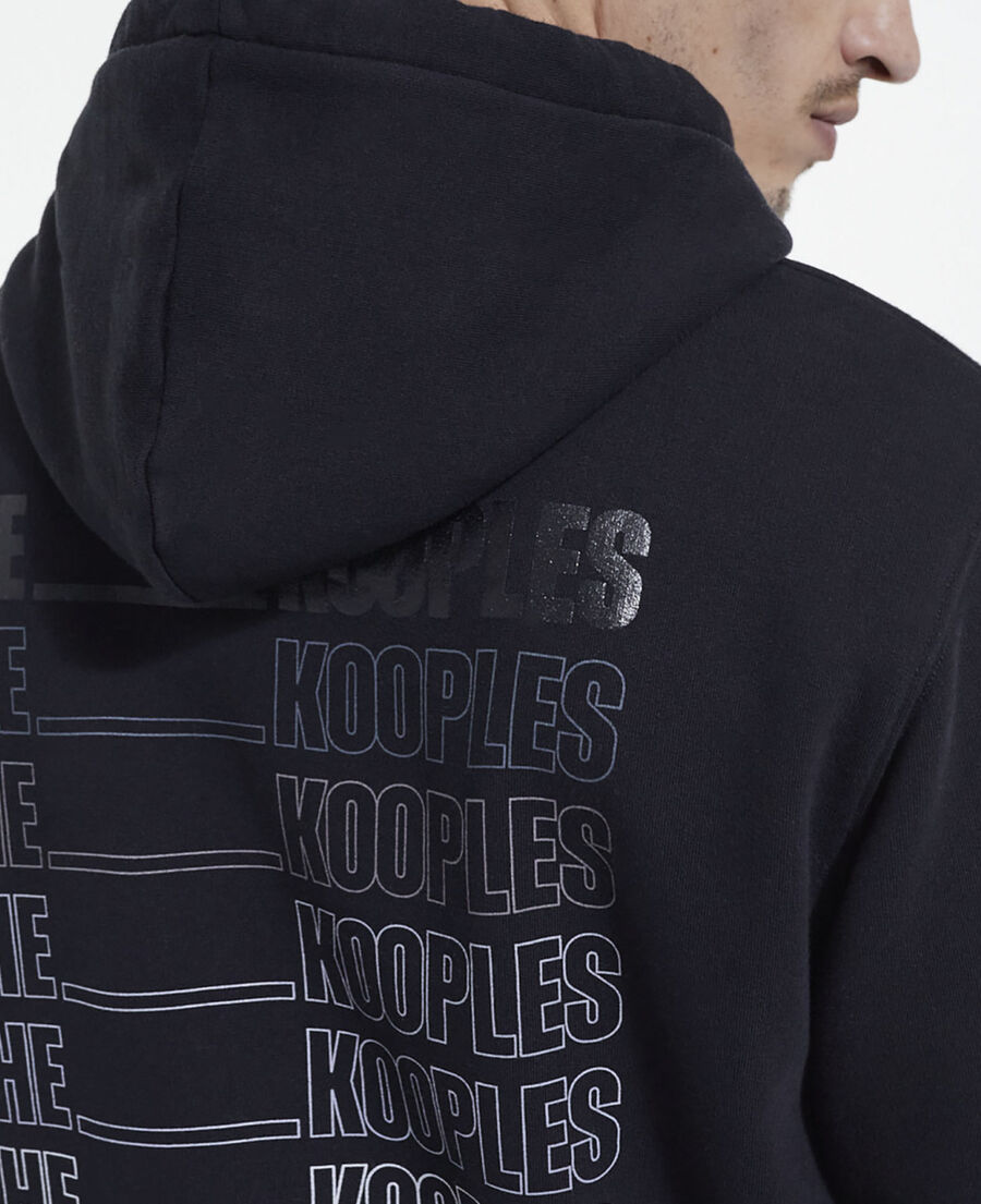 sweatshirt logo the kooples noir