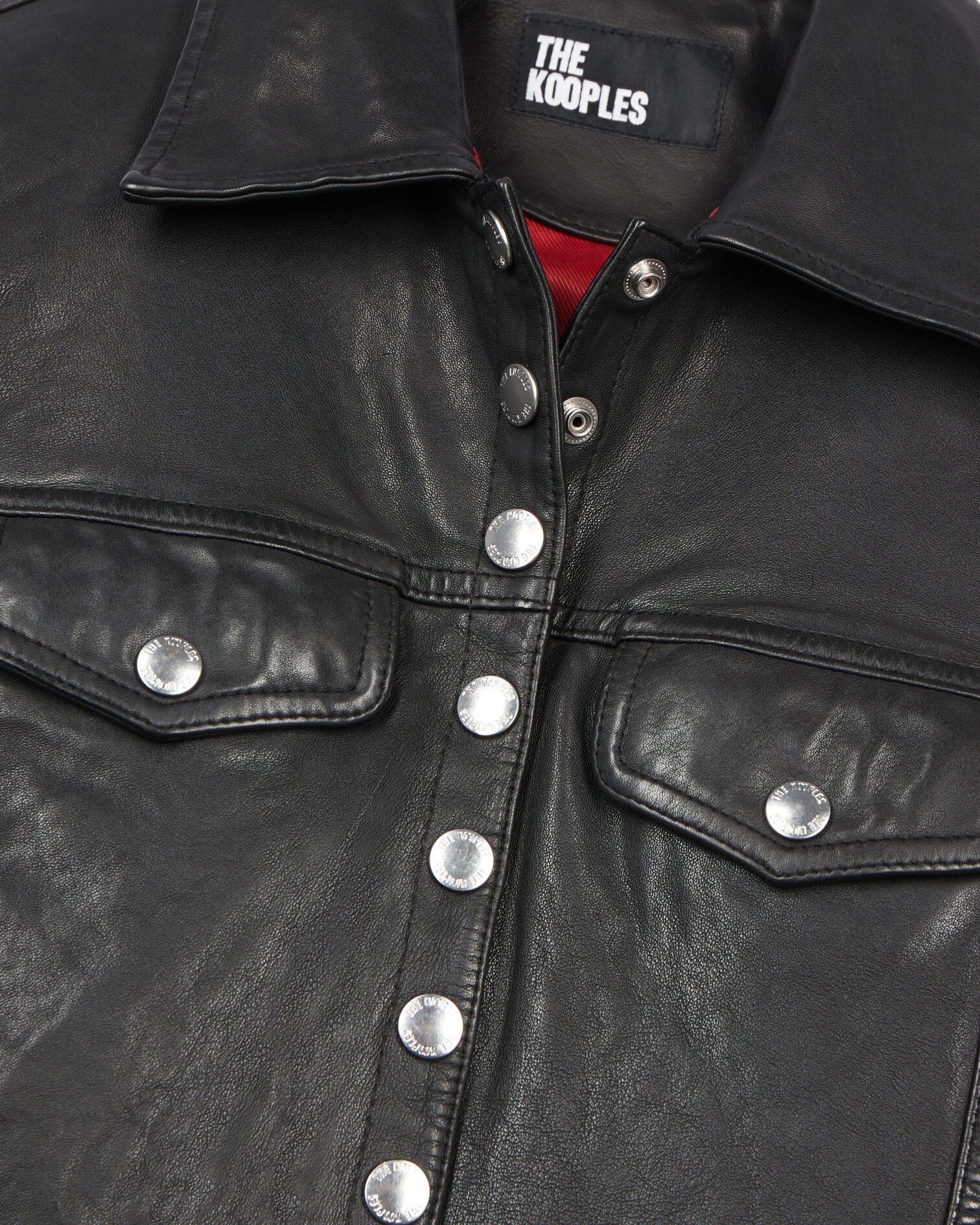 Black leather jacket, BLACK, hi-res image number null