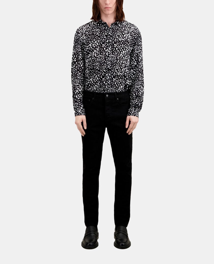 The Kooples HOMME BLACK BRUT jean slim noir
