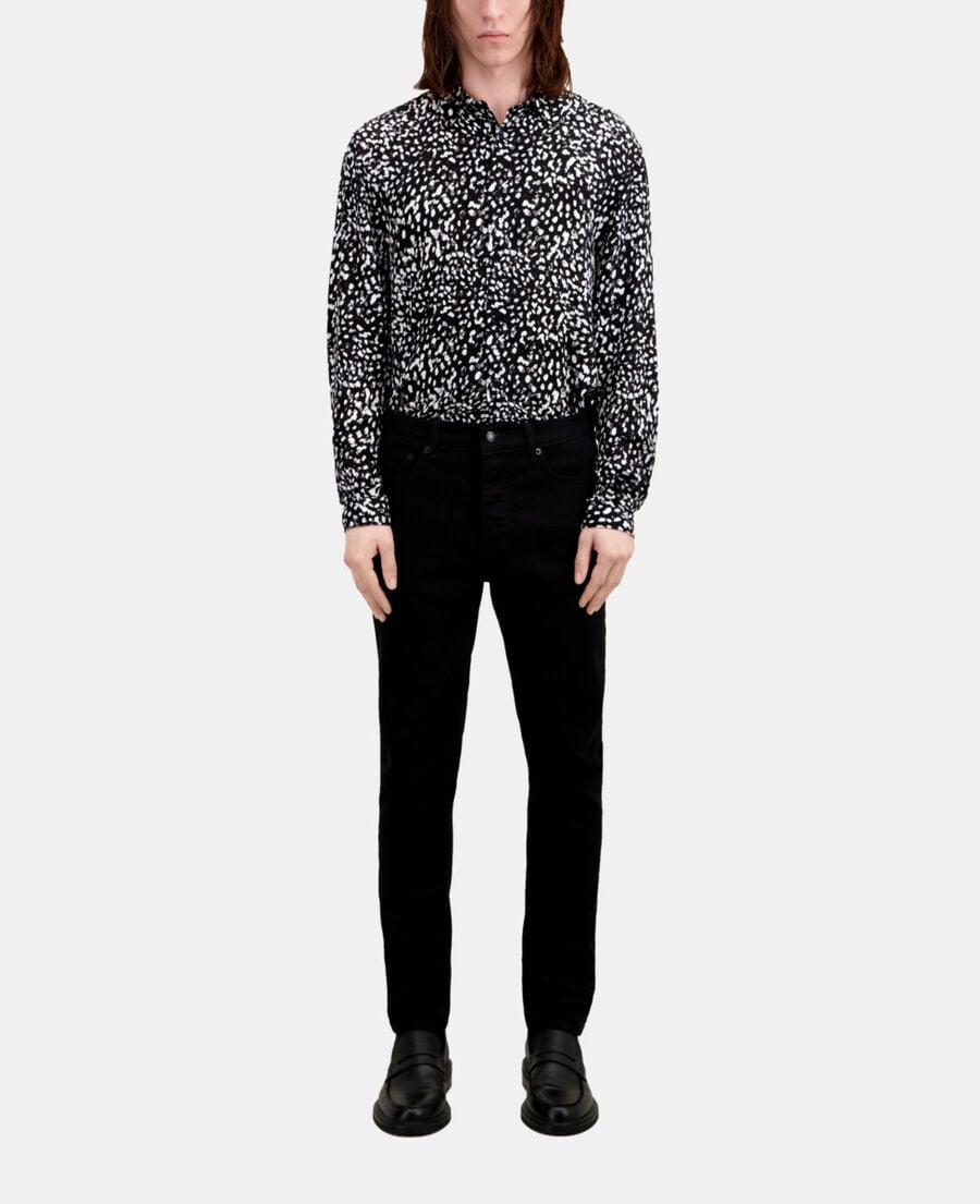 The Kooples HOMME BLACK BRUT jean slim noir