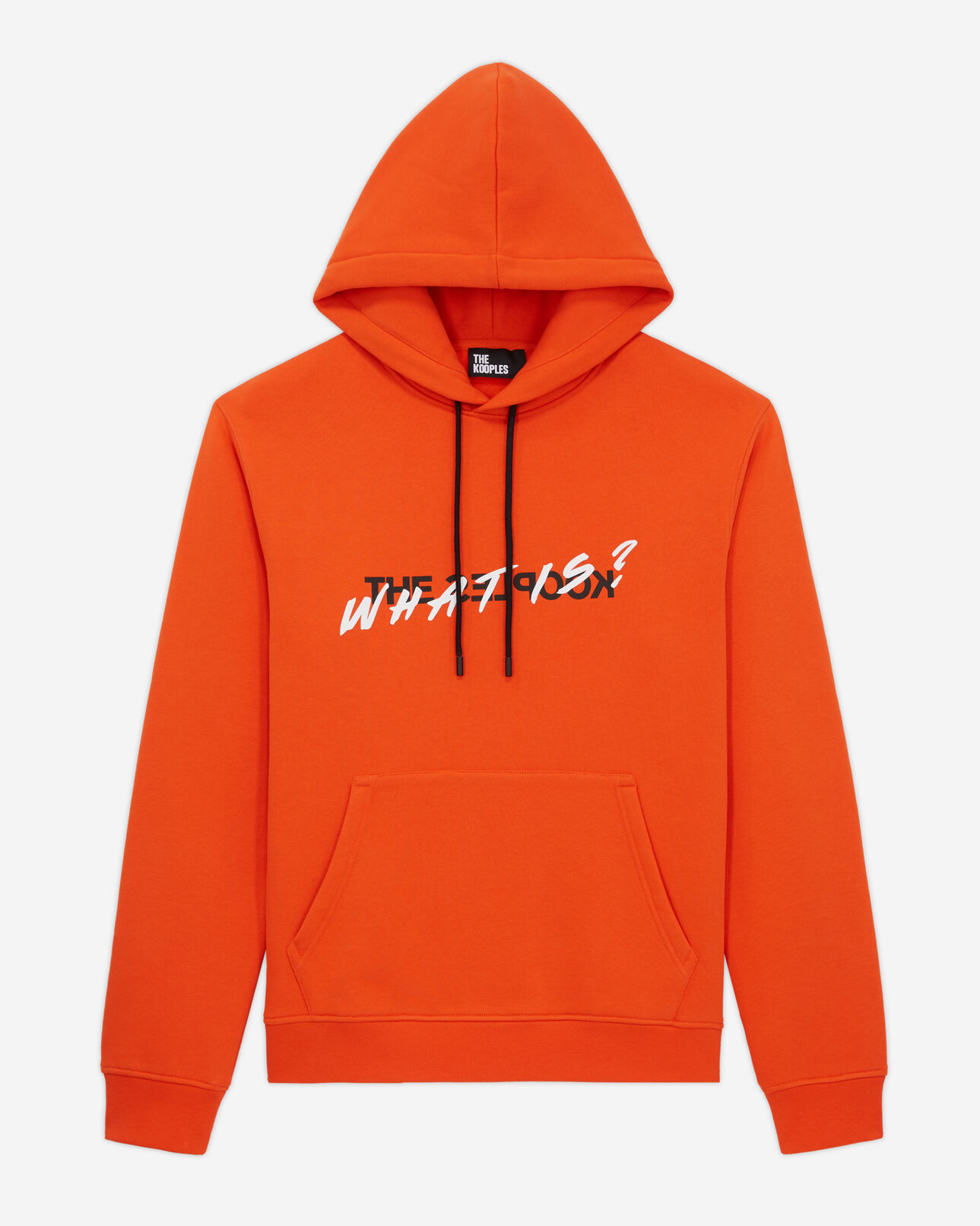 The Kooples HERREN PUMPKIN oranges kapuzensweatshirt mit schriftzug