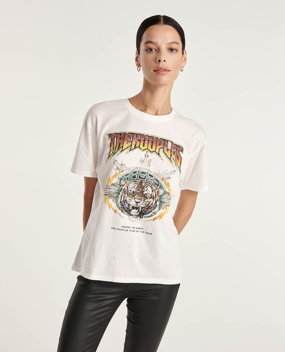Camiseta blanca ancha top