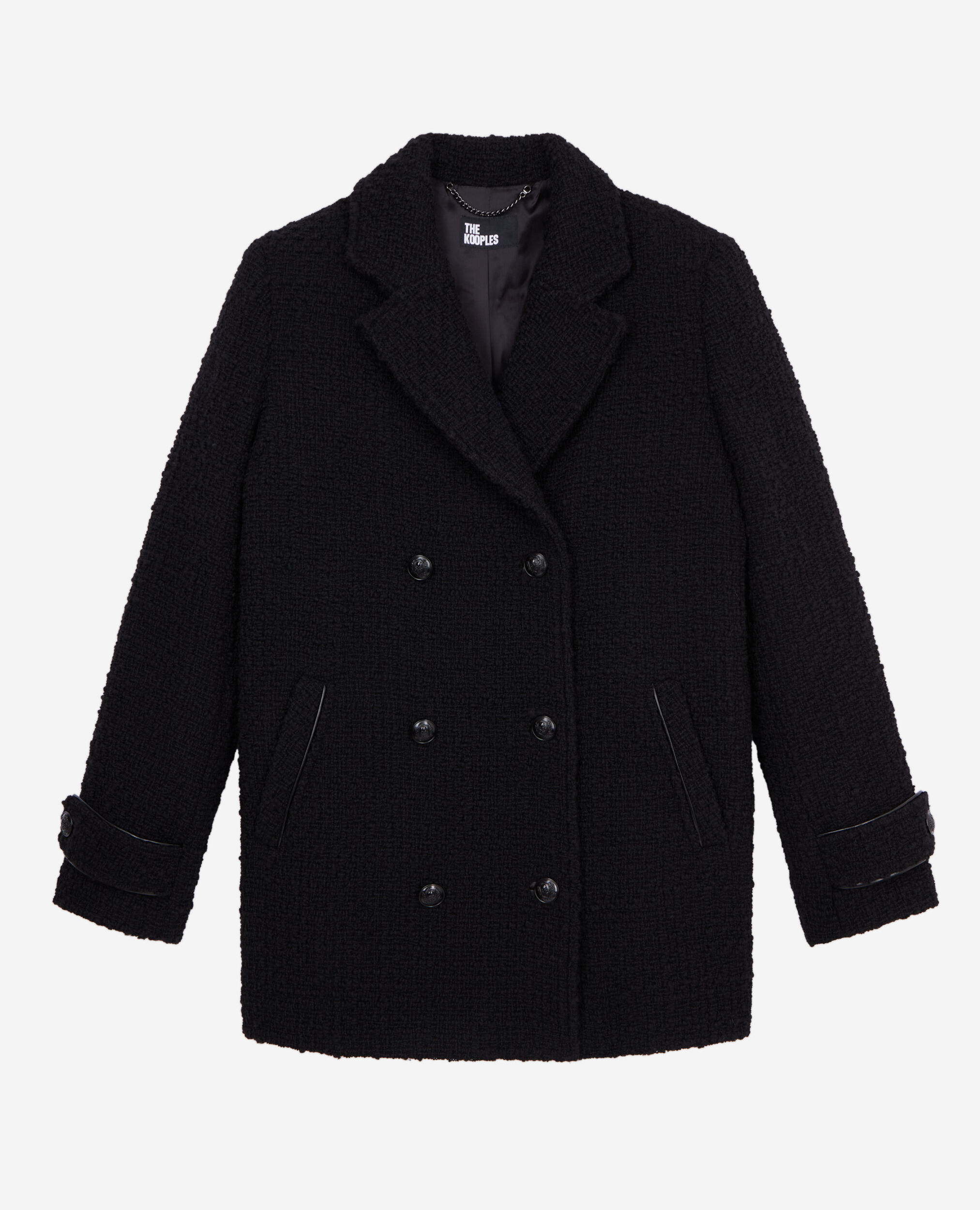 Tweed shop black coat