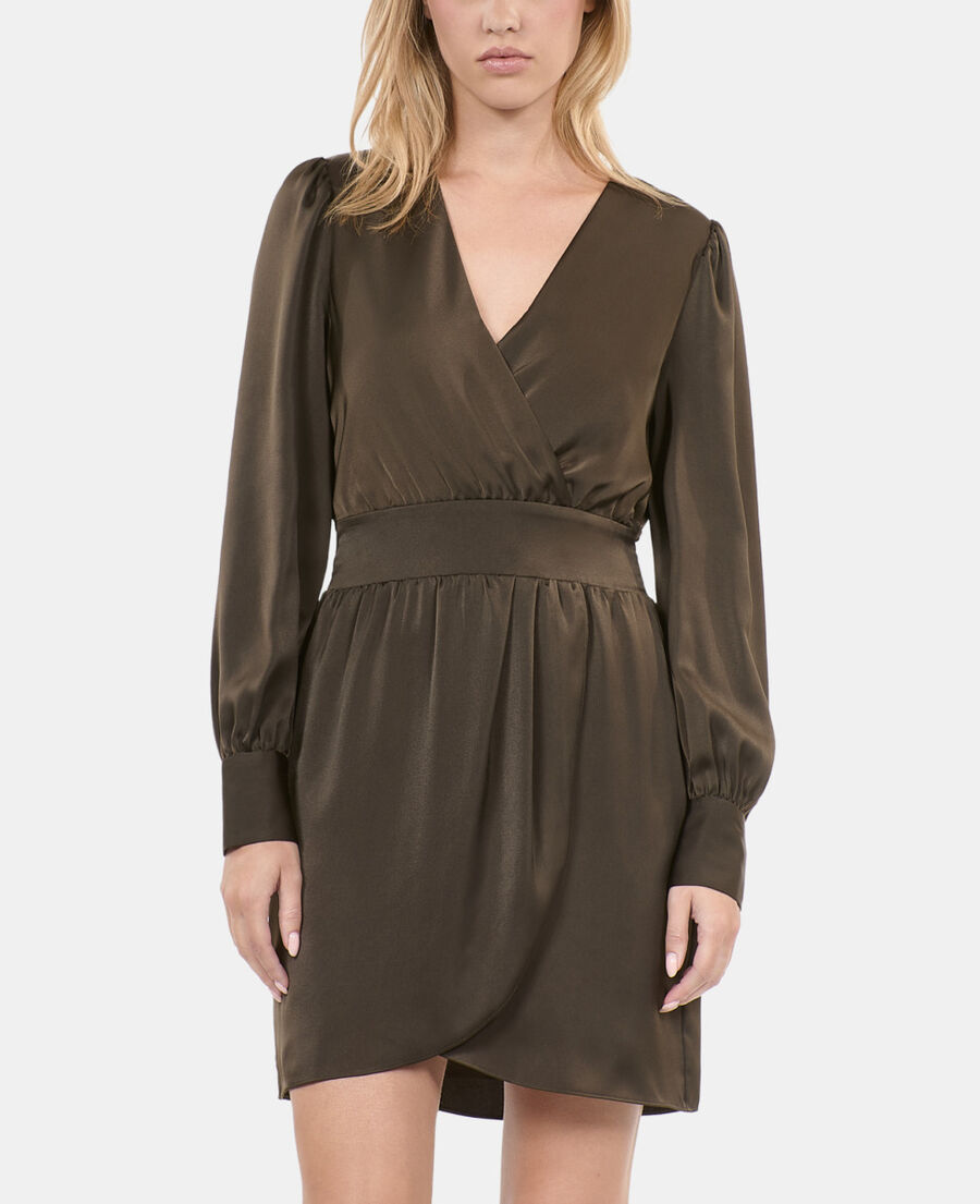 The Kooples FEMME KAKI robe courte kaki
