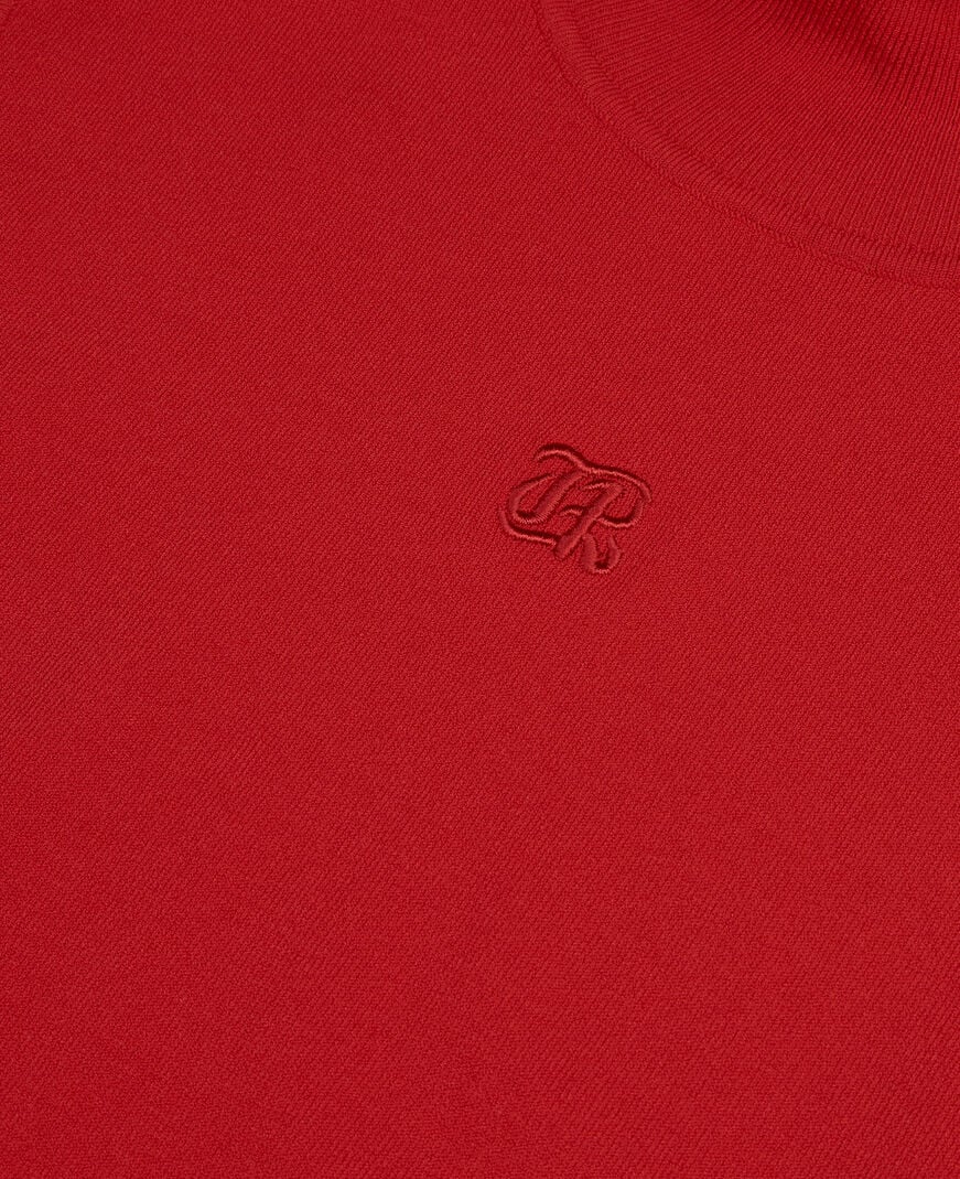 The Kooples FEMME RED top en maille rouge
