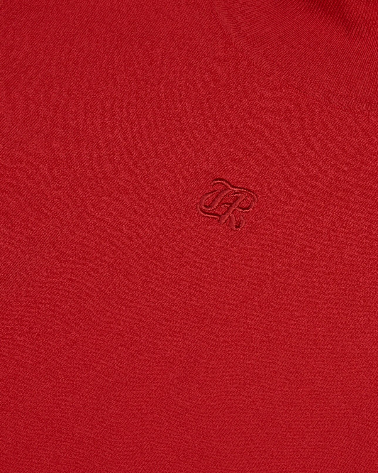 The Kooples FEMME RED top en maille rouge