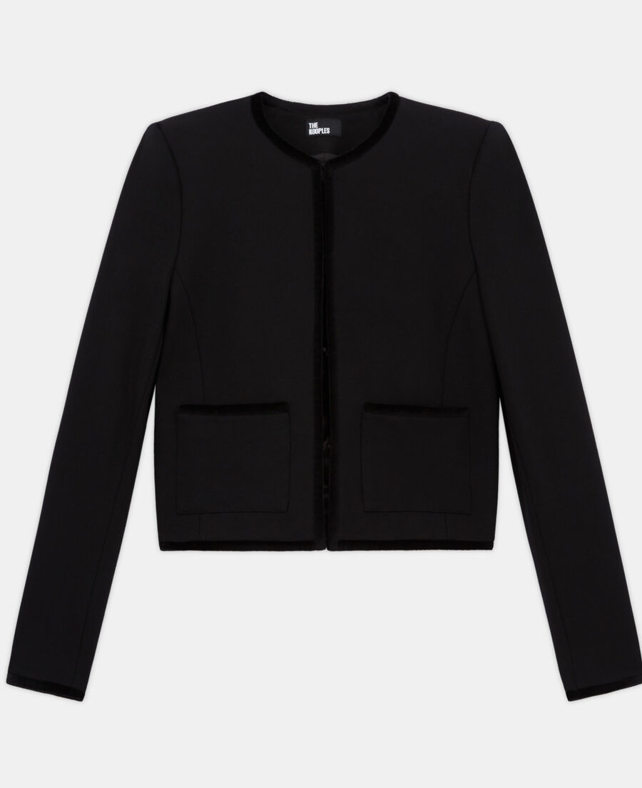 kurze schwarze jacke