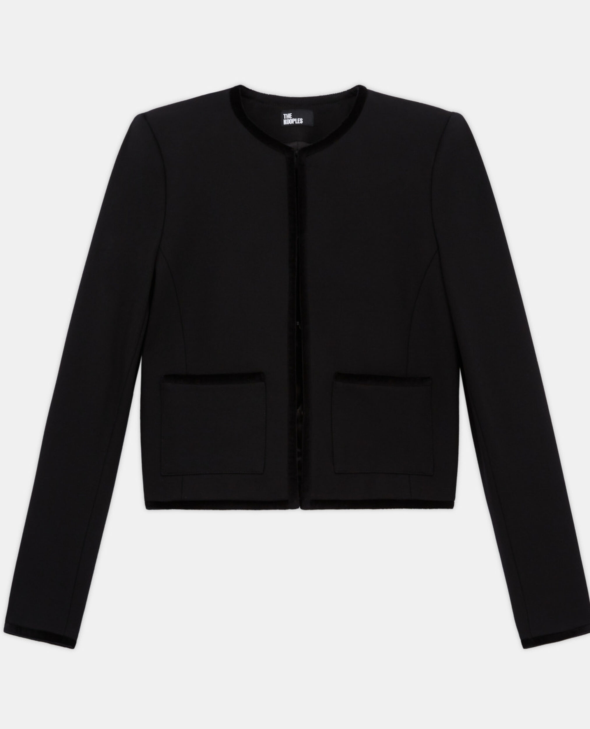 Kurze schwarze Jacke, BLACK, hi-res image number null