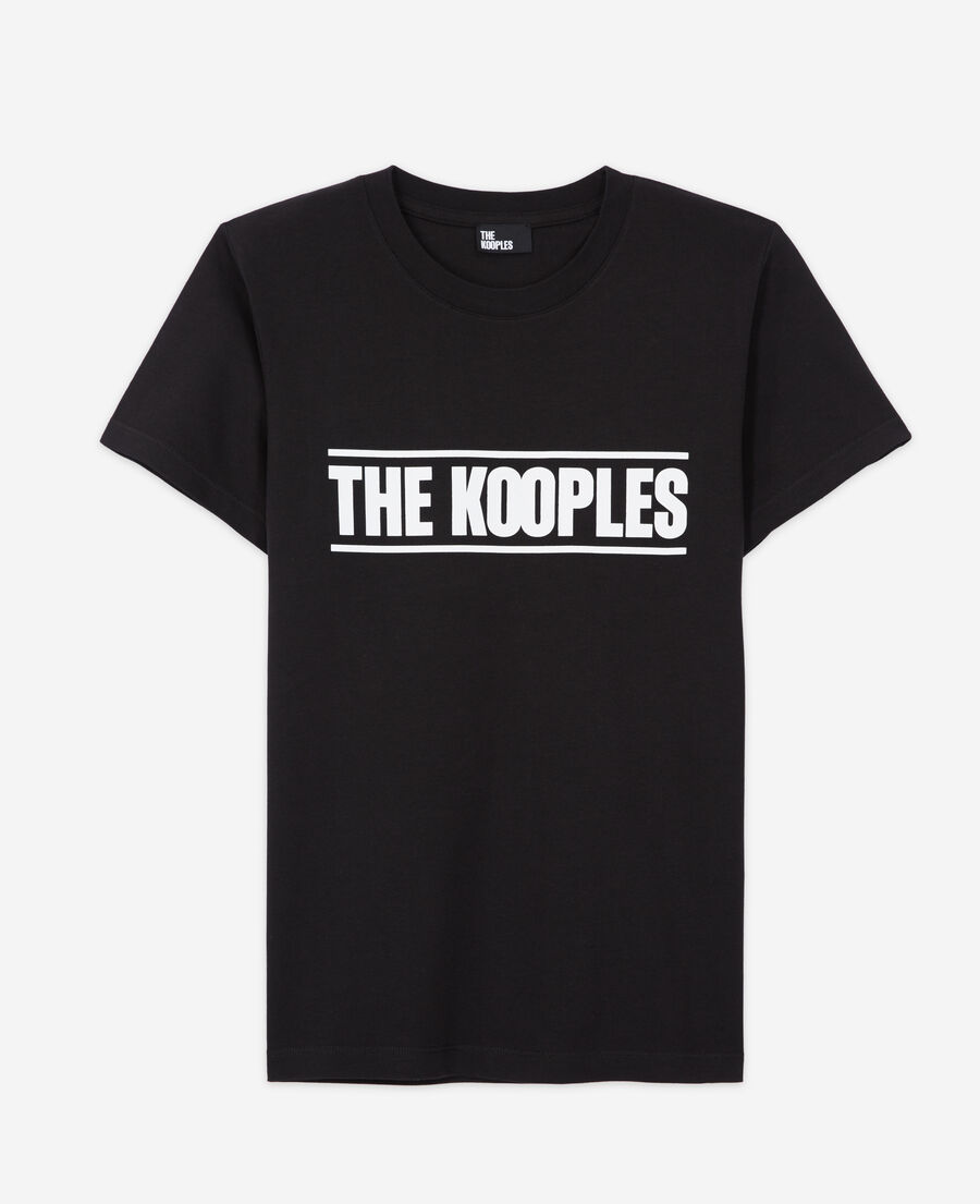women's the kooples black logo t-shirt