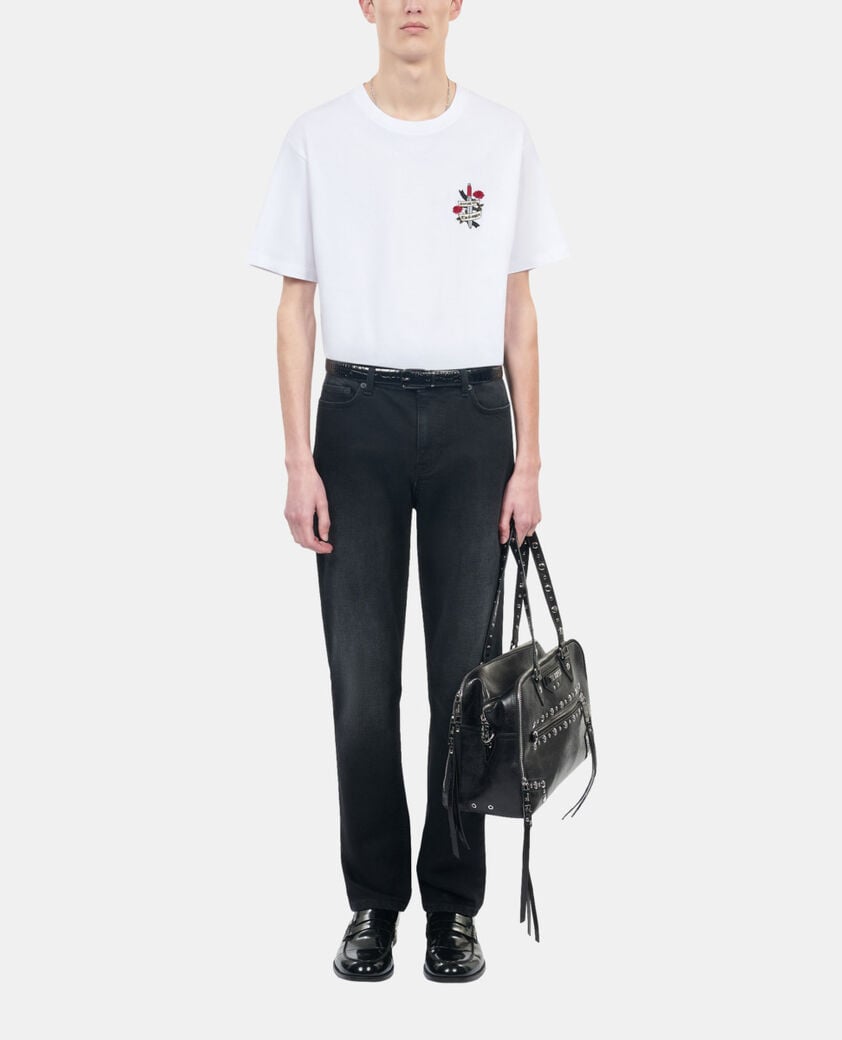 The Kooples HOMME null t-shirt avec broderie blanc