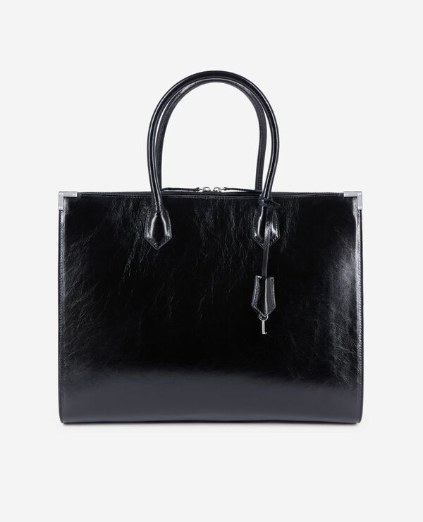 The Kooples FEMME BLACK sac ming xl en cuir noir