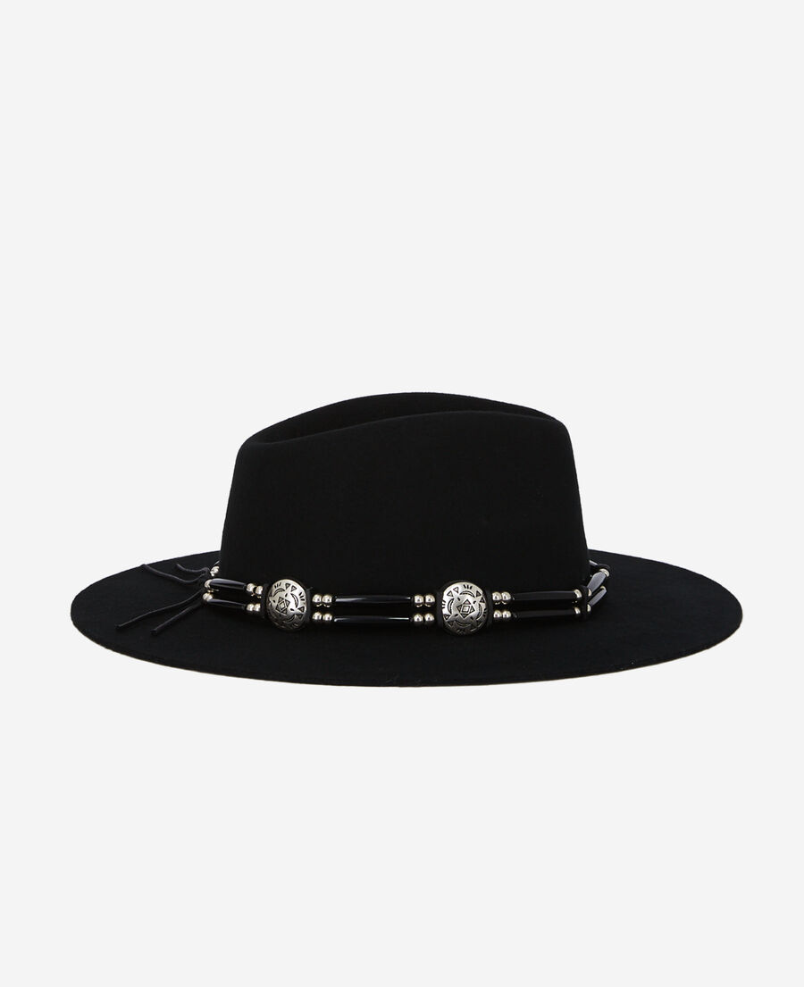 black wool hat