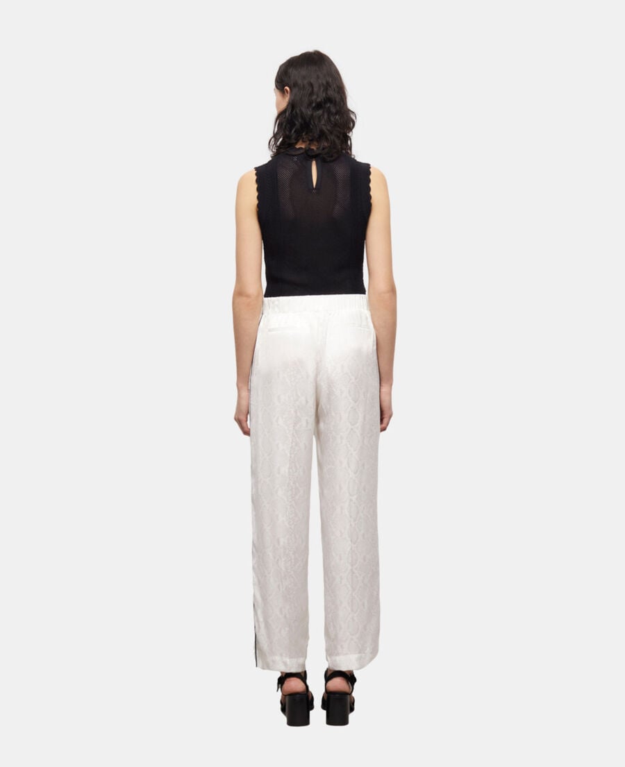 The Kooples MUJER WHITE pantalón pitón satén