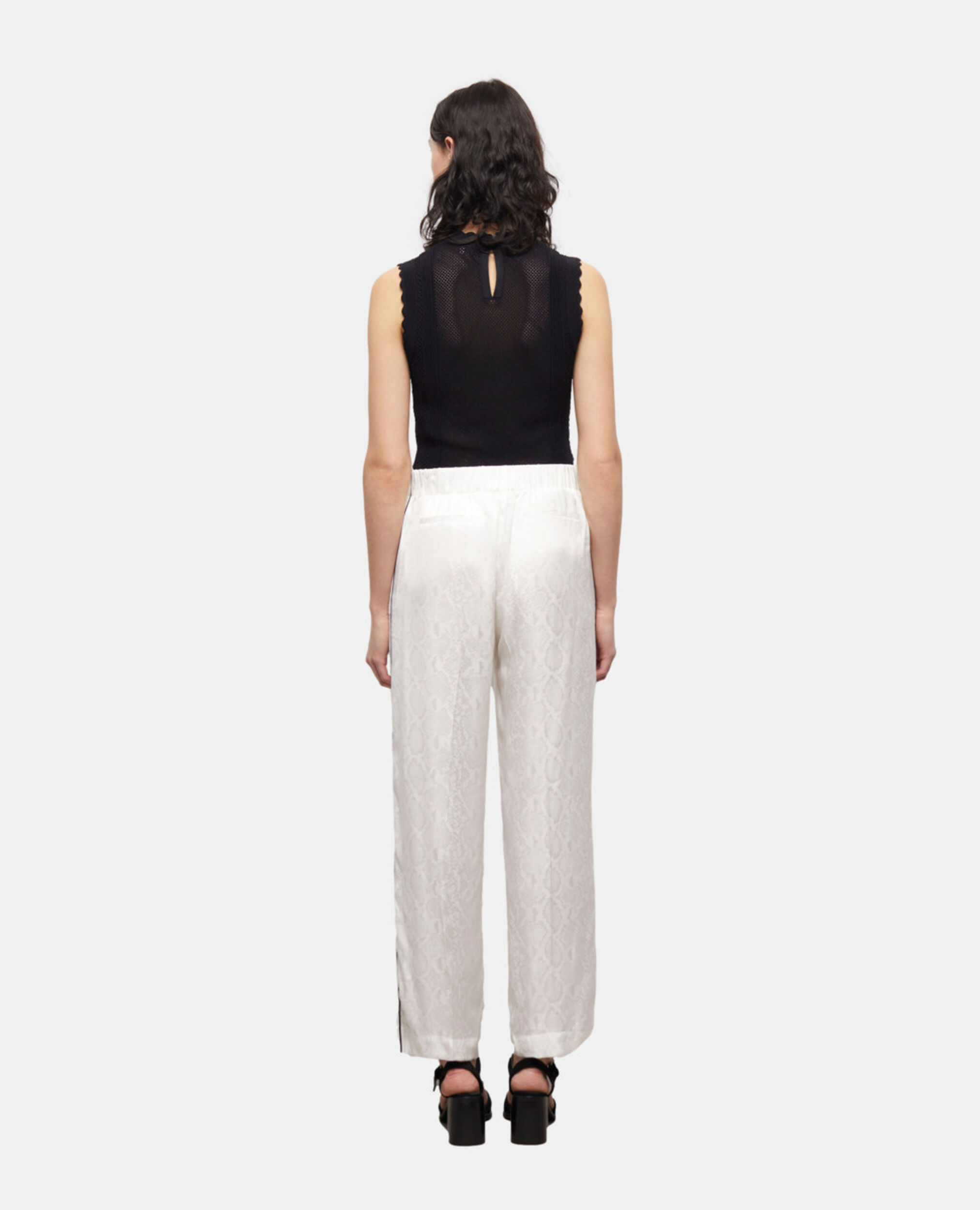 Pantalón pitón satén, WHITE, hi-res image number null
