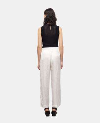 The Kooples MUJER WHITE pantalón pitón satén