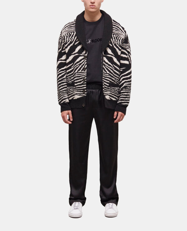 printed wool sweater