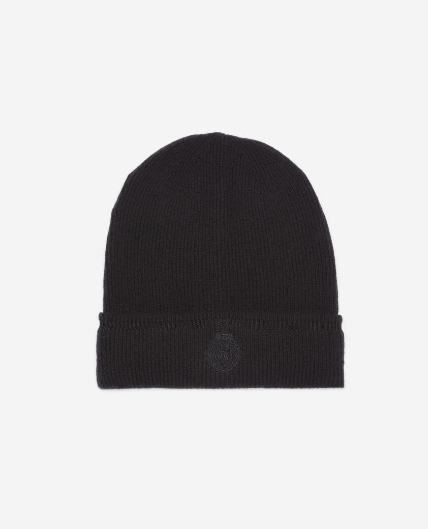 The Kooples MIXED BLACK black cashmere beanie