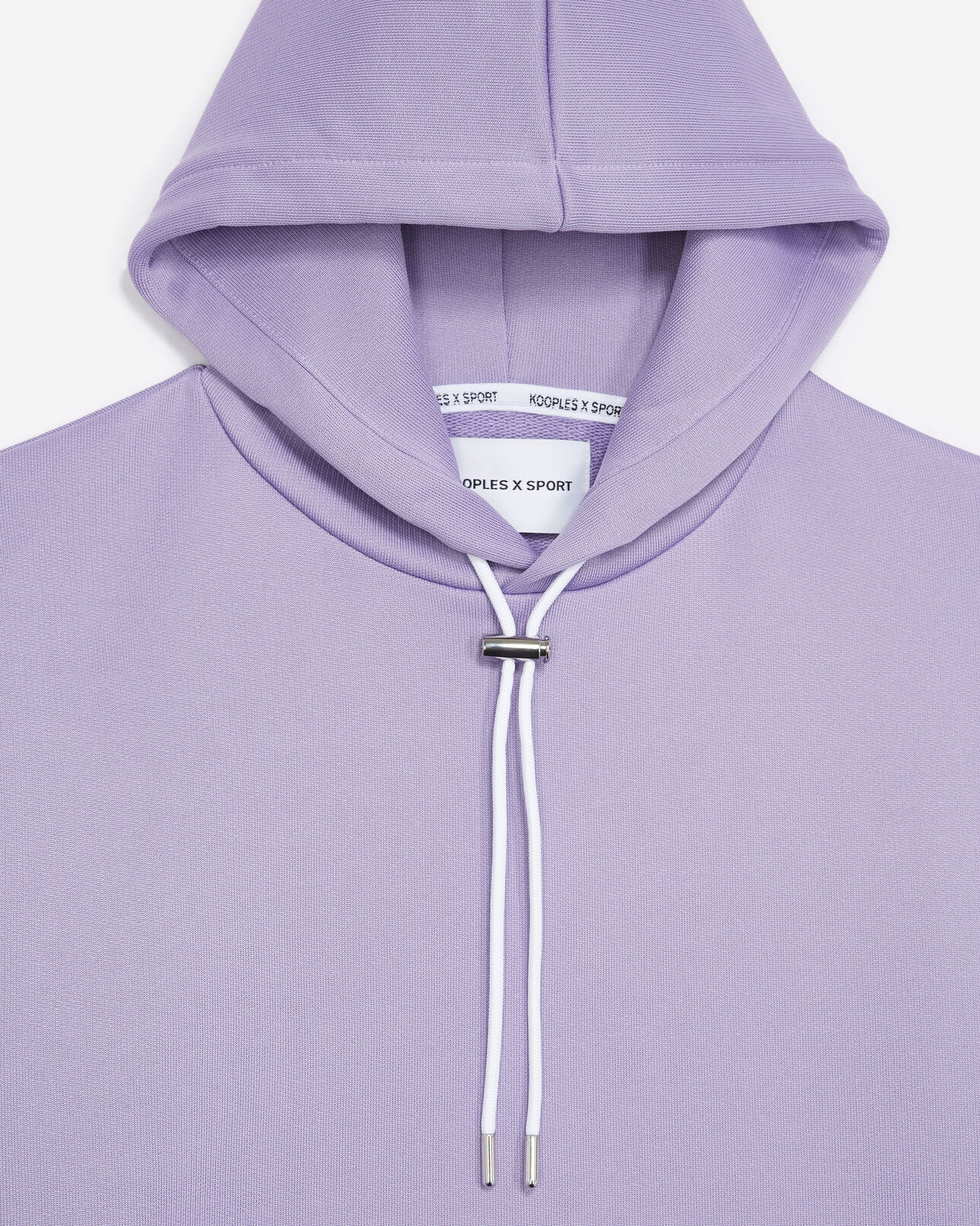 The Kooples MEN PURPLE purple sweatshirt with printed hood 