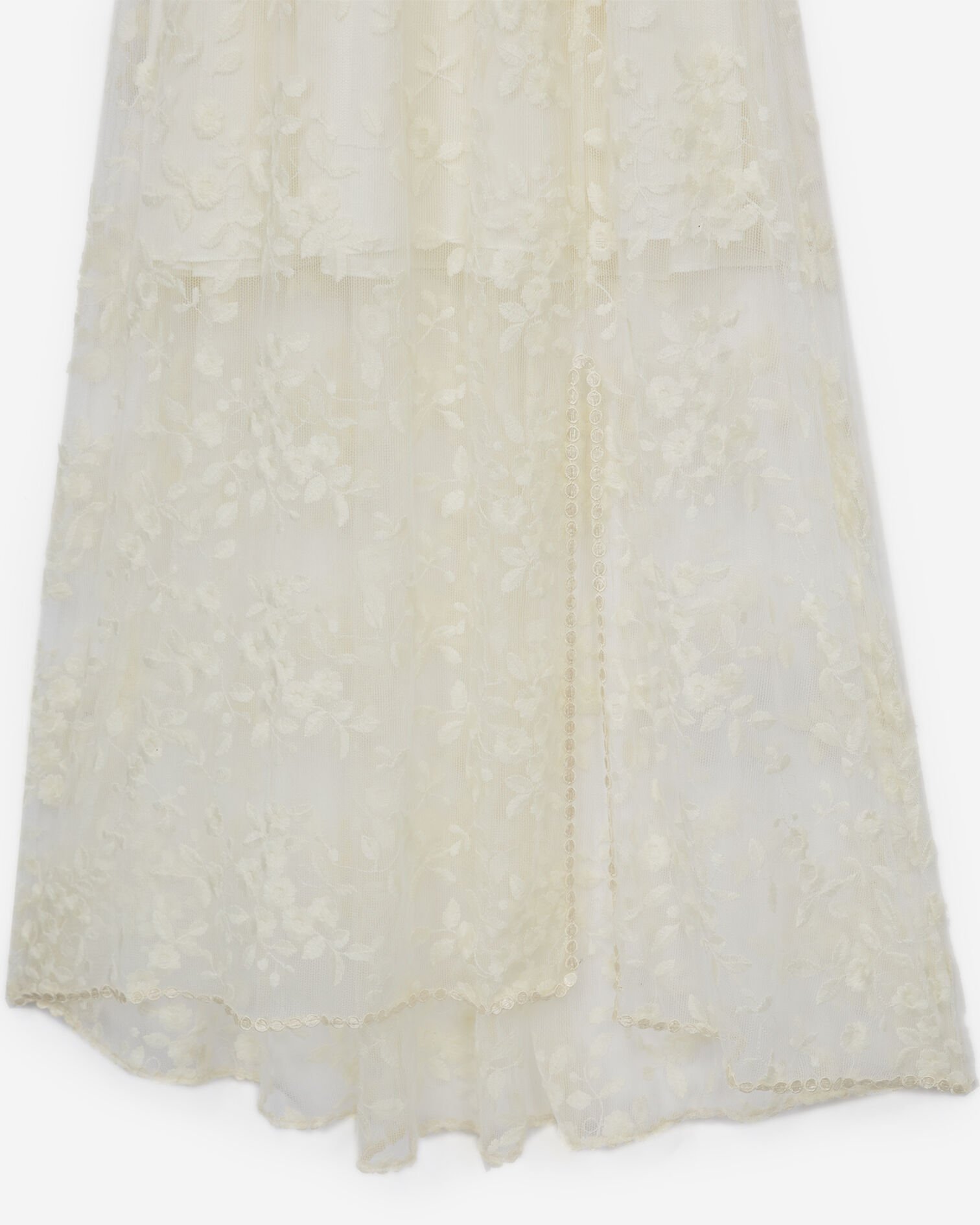 Robe dentelle manche longue écrue, ECRU, hi-res image number null