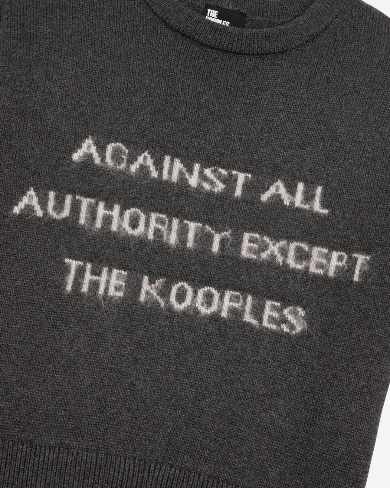 The Kooples MUJER MIDDLE GREY MEL/WHITE jersey serigrafiado de manga corta