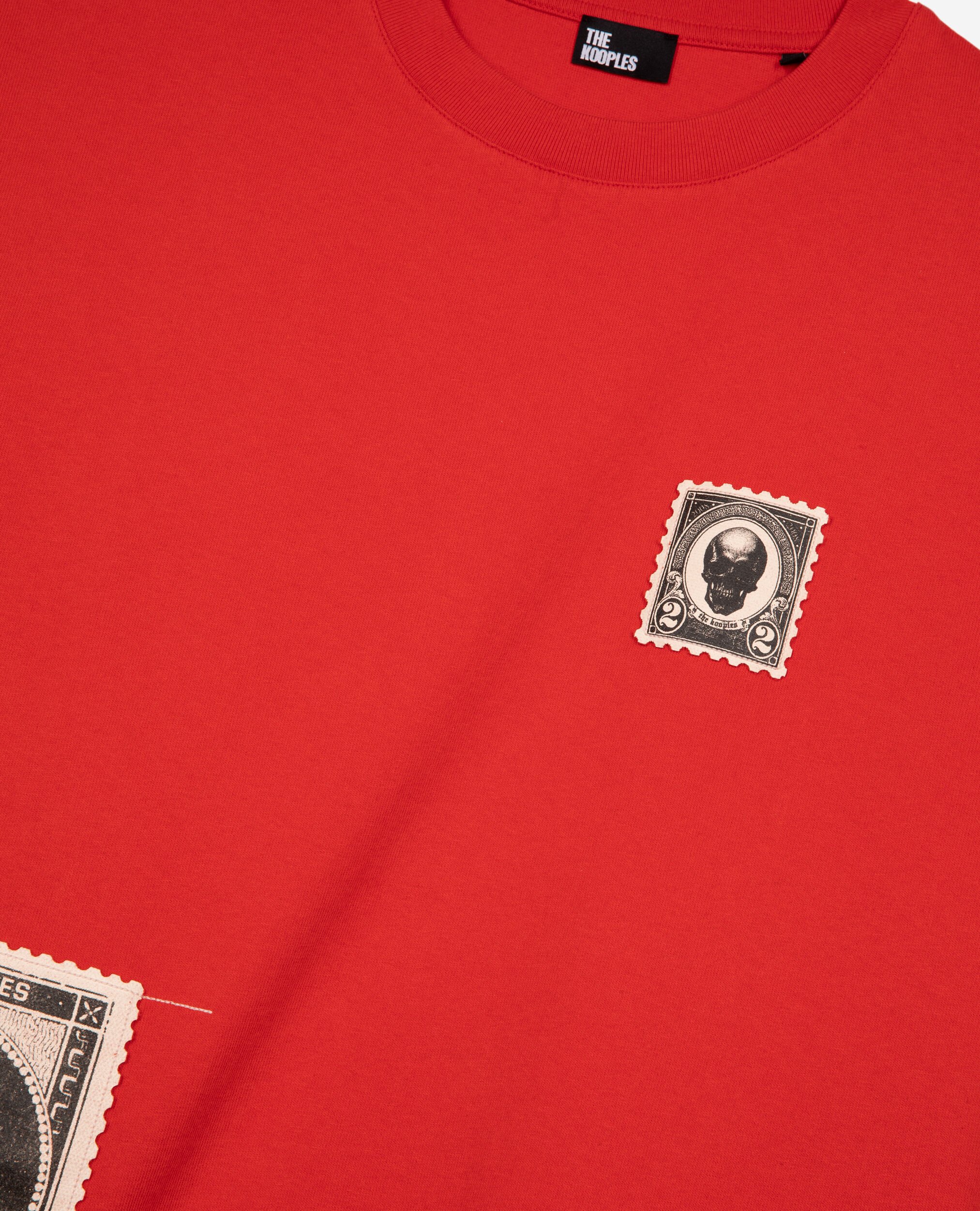 T-shirt with red patches, RED, hi-res image number null