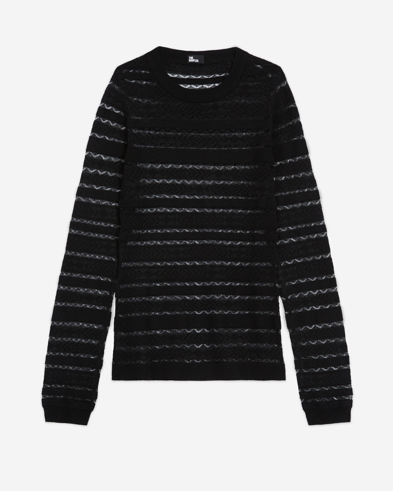 The Kooples WOMEN BLACK cotton black top