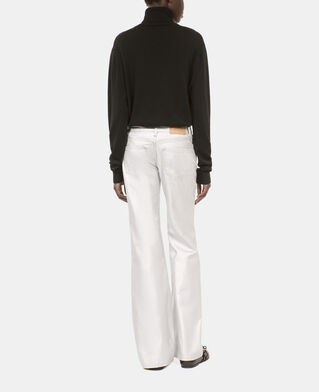 The Kooples DAMEN 52 ARGENT VIEILLI CORNE silberne jeans mit geradem bein und nieten