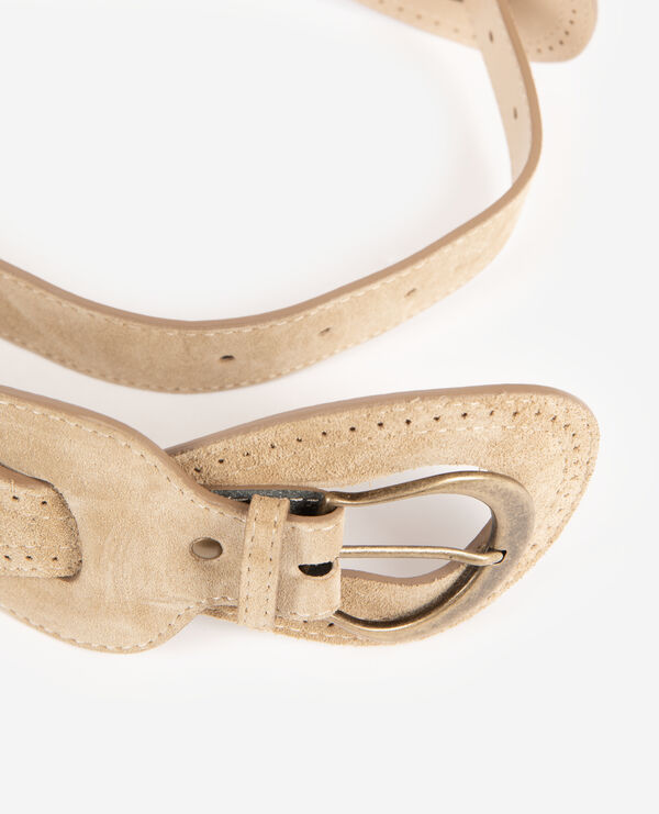 The Kooples WOMEN CAMEL / BROWN camel leather corset belt