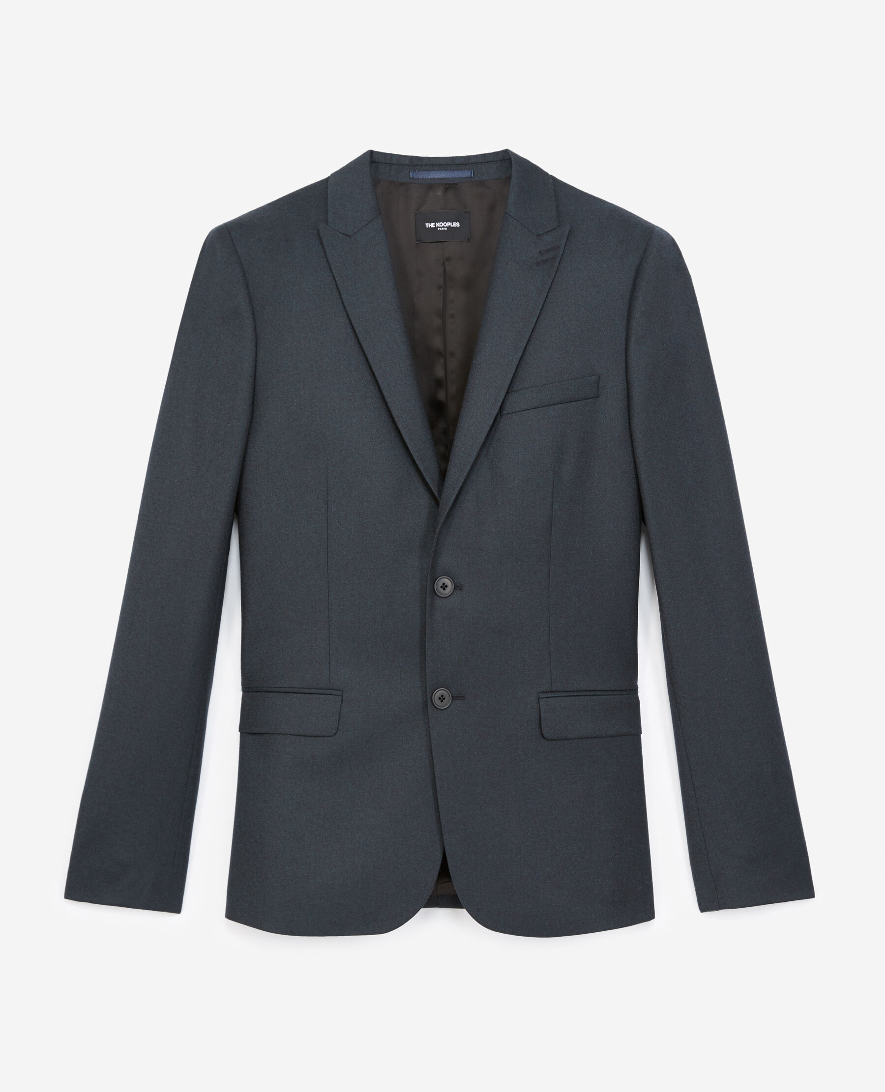 Veste laine vert bouteille coupe ajust e The Kooples