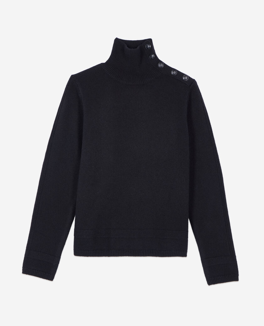The Kooples FEMME BLACK pull en laine noir