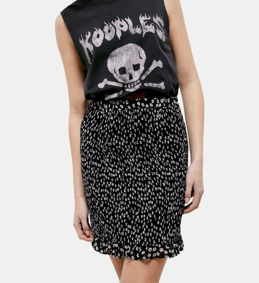 Short printed skirt The Kooples