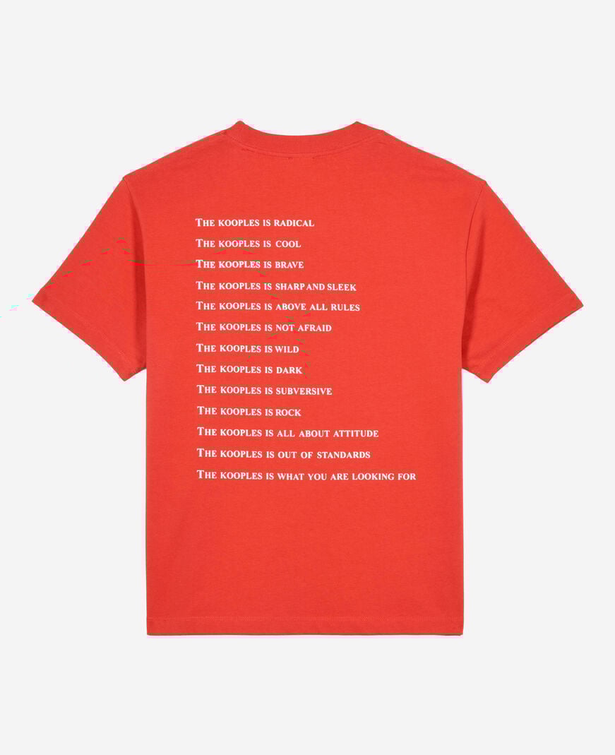 The Kooples FEMME RED t-shirt what is rouge