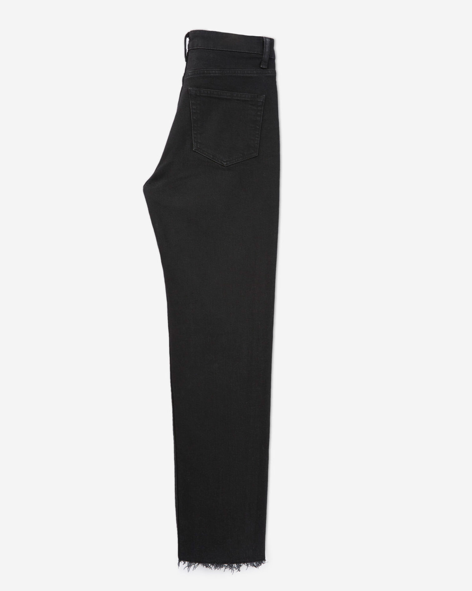 Jean noir délavé cropped détails destroy, BLACK WASHED, hi-res image number null