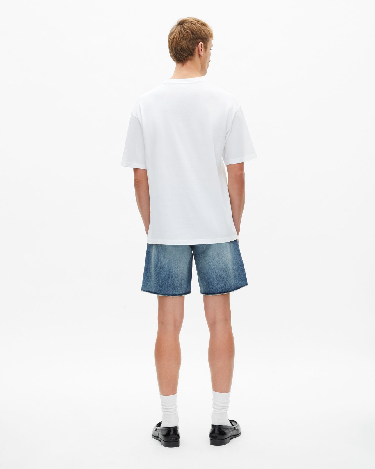 The Kooples H WHITE t-shirt with white screen print