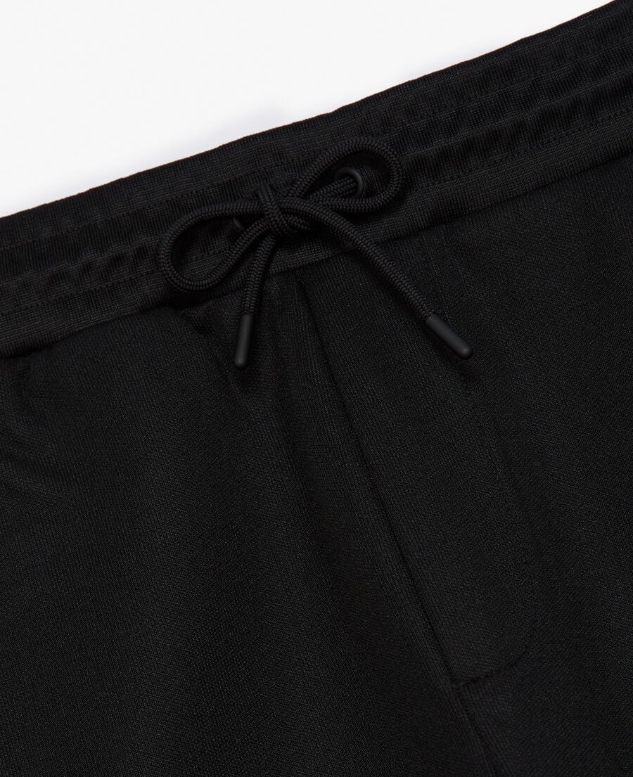 The Kooples HOMME BLACK jogging technique noir à bande logo