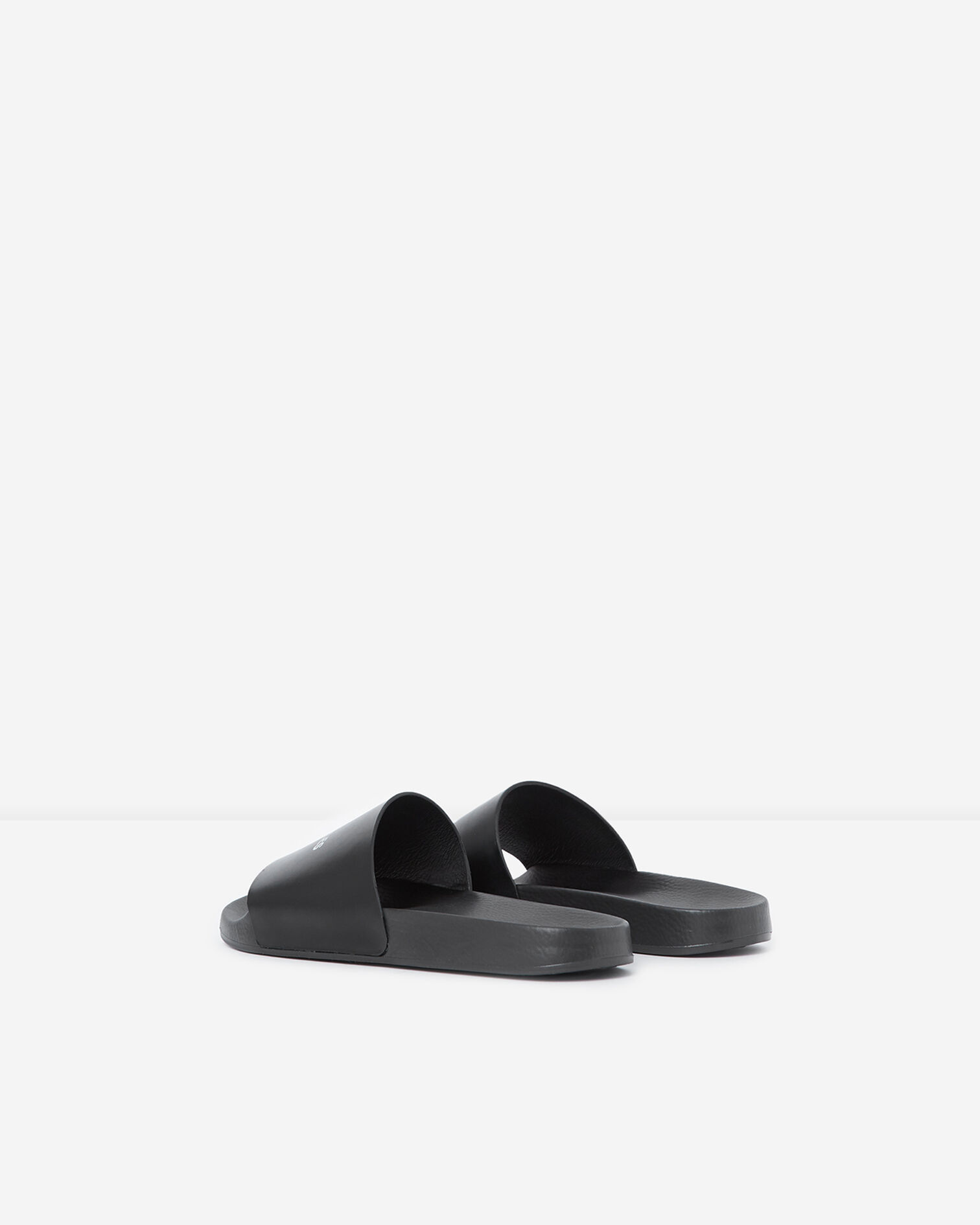 Chanclas de piscina negras con logotipo, BLACK, hi-res image number null