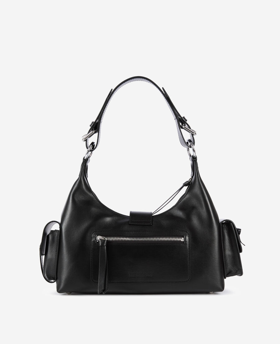 The Kooples DAMEN BLACK schwarze amelia tasche aus glattleder