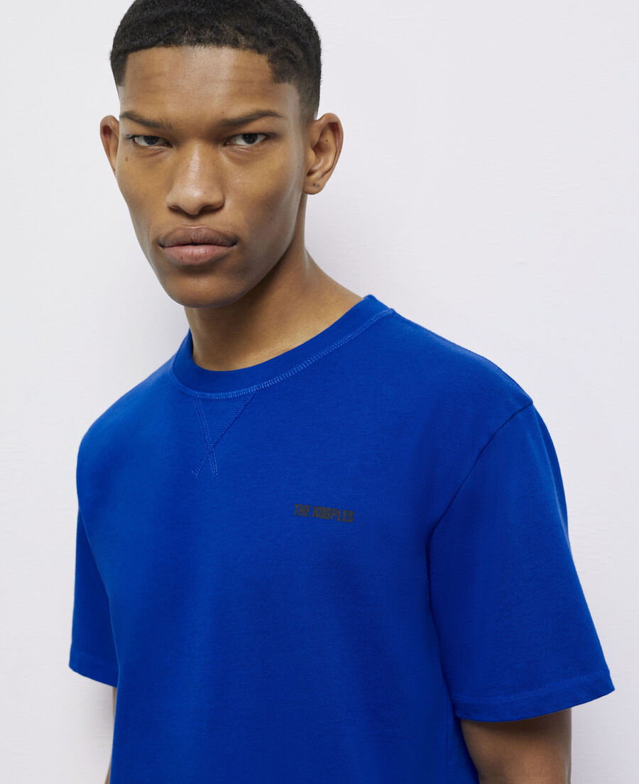 men's the kooples blue logo t-shirt
