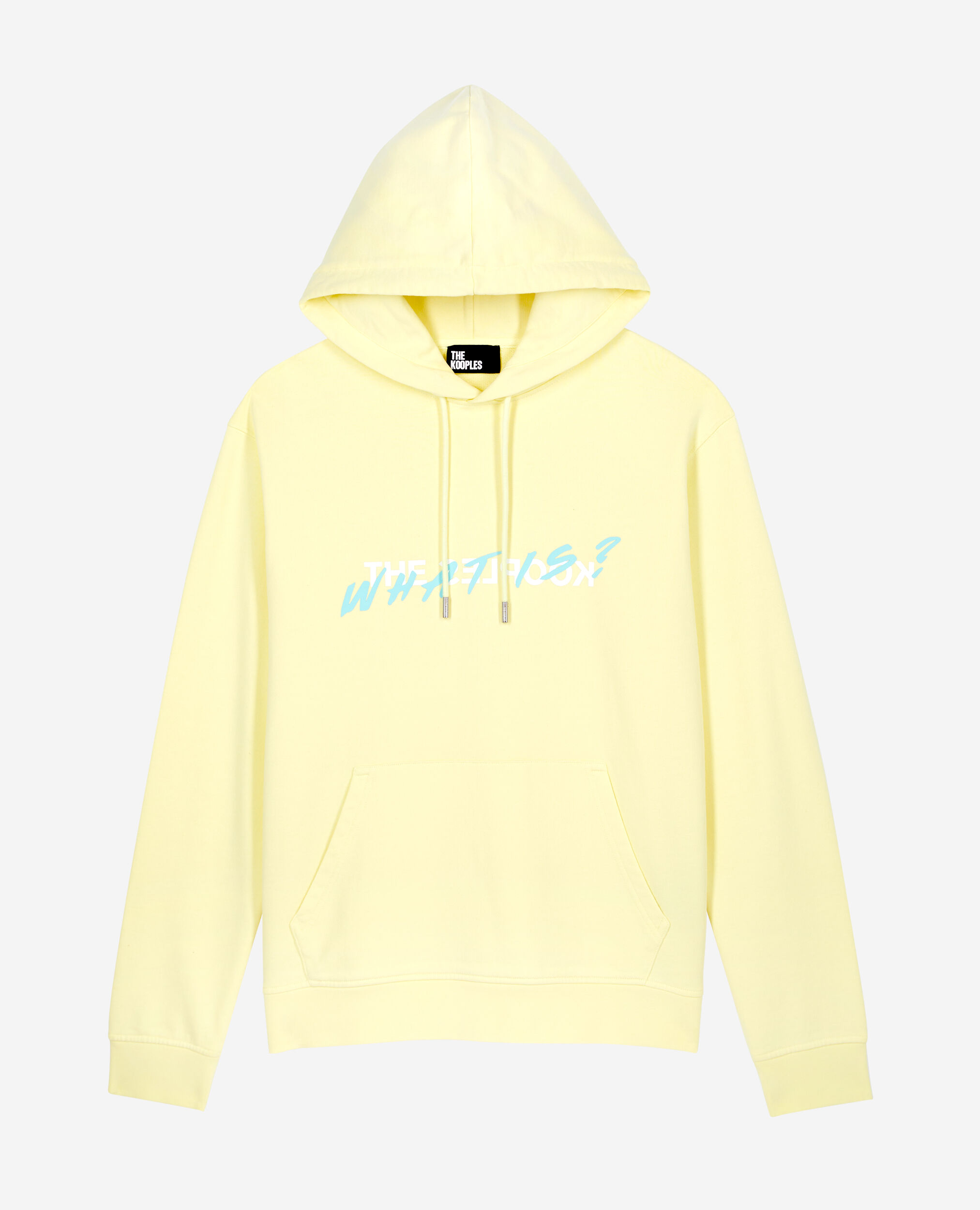 Sweatshirt à capuche What is jaune, BRIGHT YELLOW, hi-res image number null