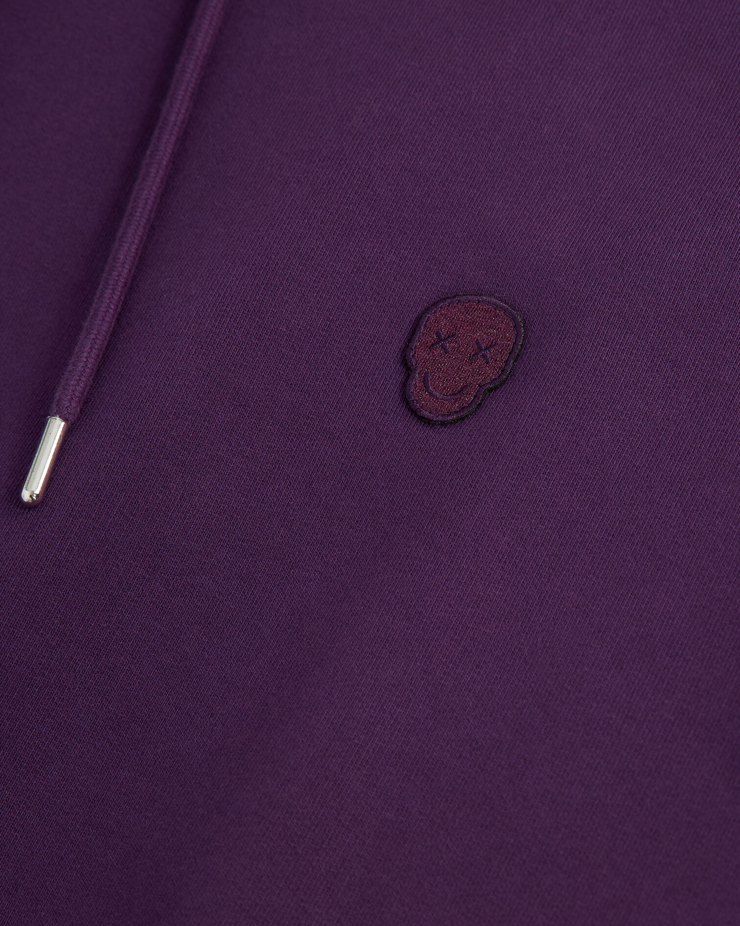 Purple hooded sweatshirt embroidered K logo, PURPLE, hi-res image number null