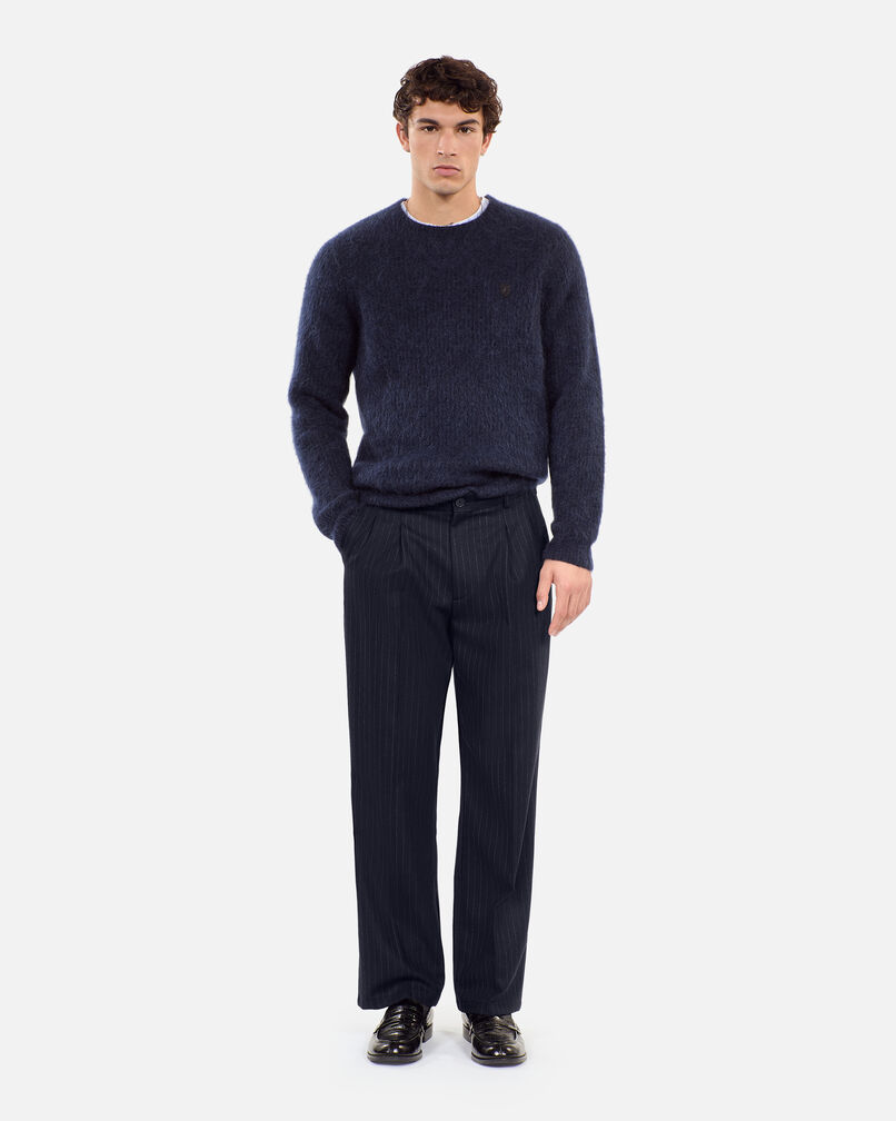 The Kooples HOMBRE DARK NAVY pantalón ancho rayas azul marino